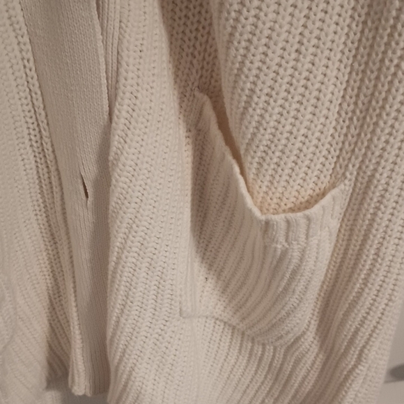 Woman Within Ivory Knit Cardigan - Picture 4 of 8